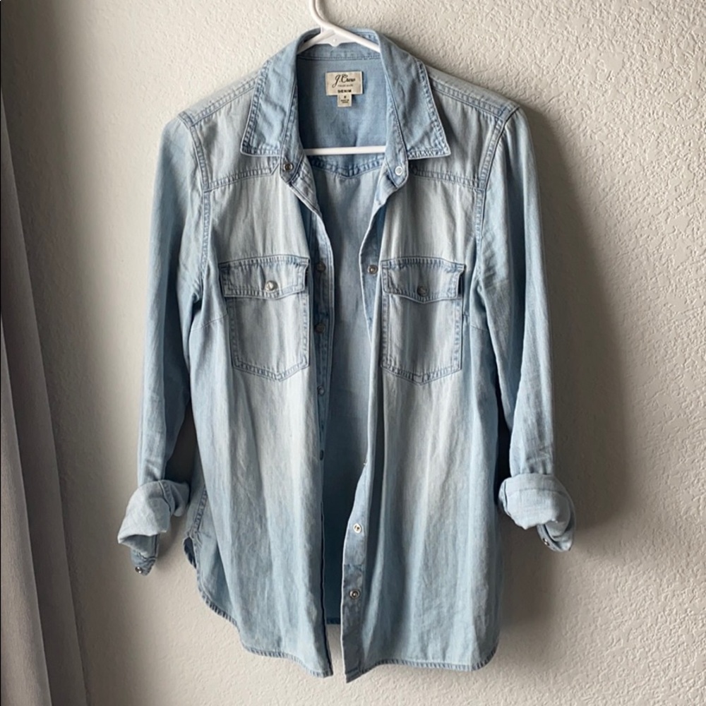 J. Crew western chambray shirt
